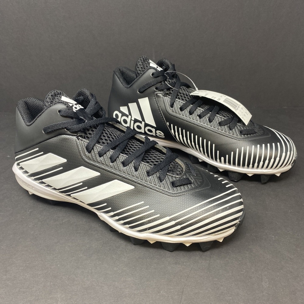 Adidas Freak MD 20 Mens Size 12 Football Cleats Black White EF3484 Rubber Molded